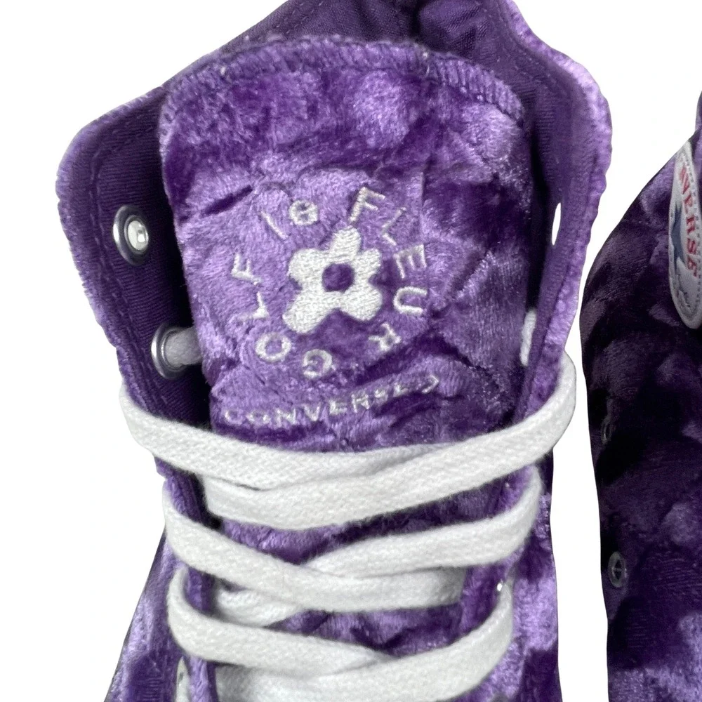 Converse‎ Golf Le Fleur Chuck 70 Hi Quilted Velvet Tillandsia Purple Mens 10.5